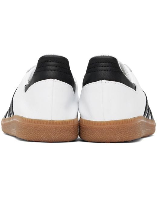 Adidas Originals White & Black Samba Decon Sneakers for men