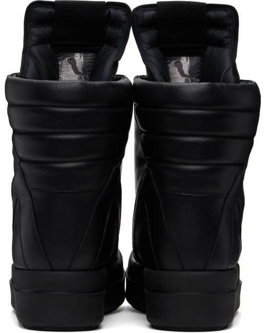 Rick Owens Black Hollywood Mega Geobasket Sneakers for men