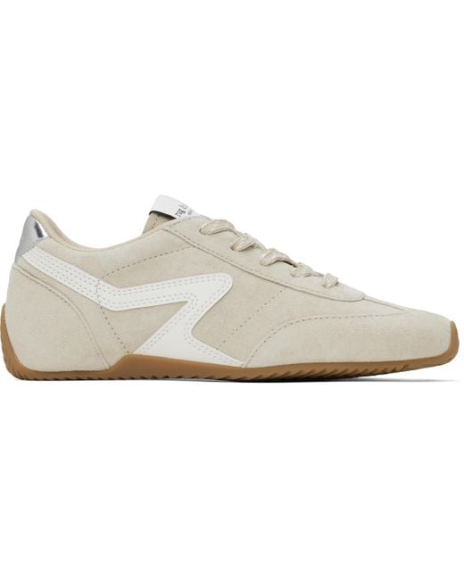 Rag & Bone Black Suede Ultra Slim Retro Runner Sneakers