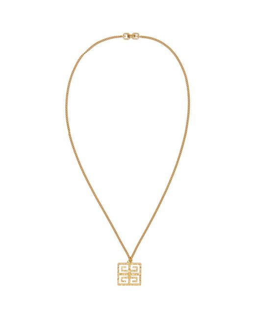 Collier a pendentif dore 4G Givenchy en coloris Metallic