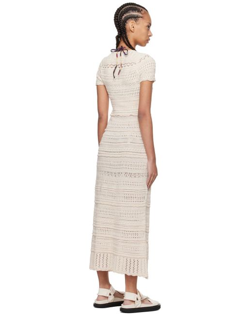 Isabel Marant Black Off-white Jinny Midi Dress