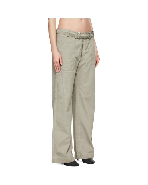 Acne Natural Twill Belt Trousers