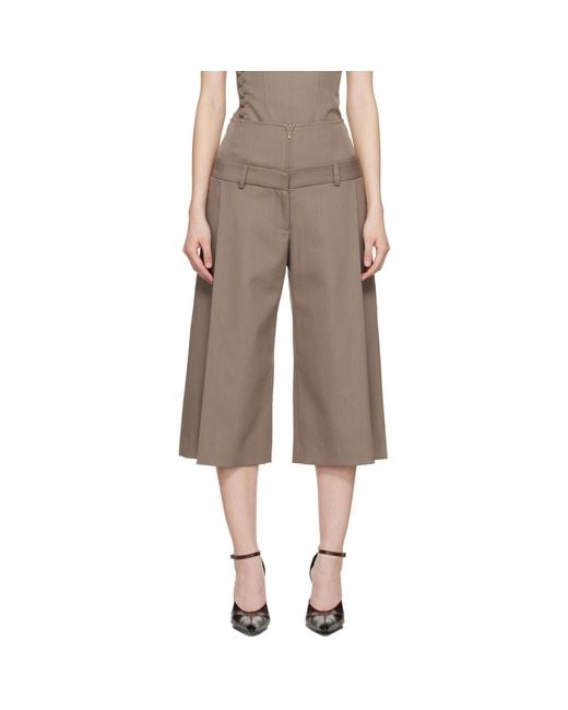 KNWLS Gray Jett Culottes Trousers