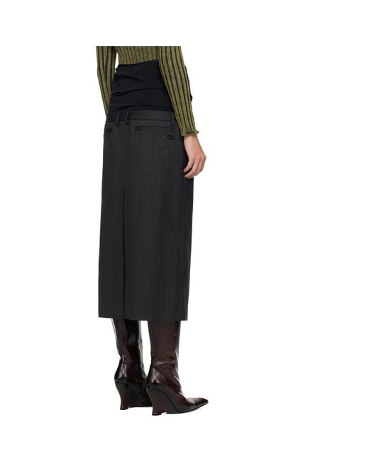 DIESEL Black O-Gave-1 Maxi Skirt