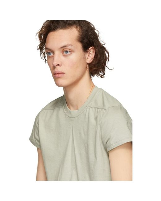 Rick Owens Grey Short Level T-shirt for Men | Lyst