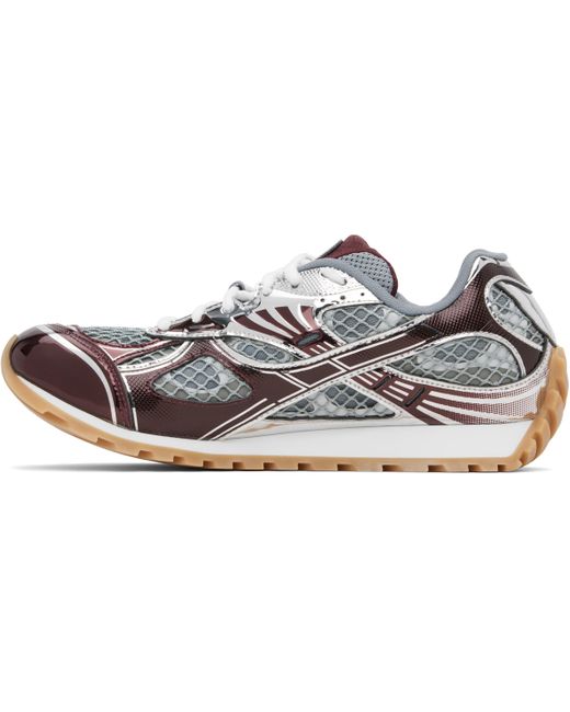 Bottega Veneta Black Burgundy & Orbit Sneakers for men