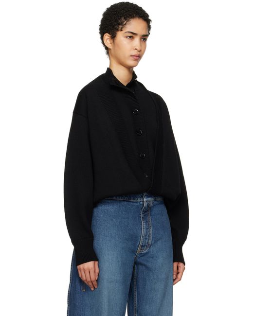 Alaïa ブラック フォールド カーディガン Black