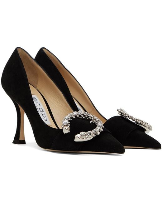Jimmy Choo Black Melva 90 Heels