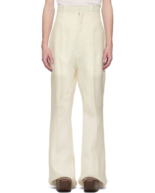 Rick Owens Natural Off- Hollywood Dirt Bolan Trousers for men
