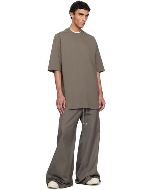 Rick Owens Brown Hollywood Jumbo Ss T-Shirt for men