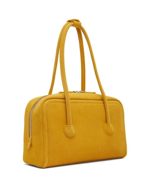 MARGE SHERWOOD Yellow Soft Boston Small Bag