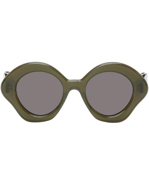 Loewe Black Green Bow Sunglasses for men