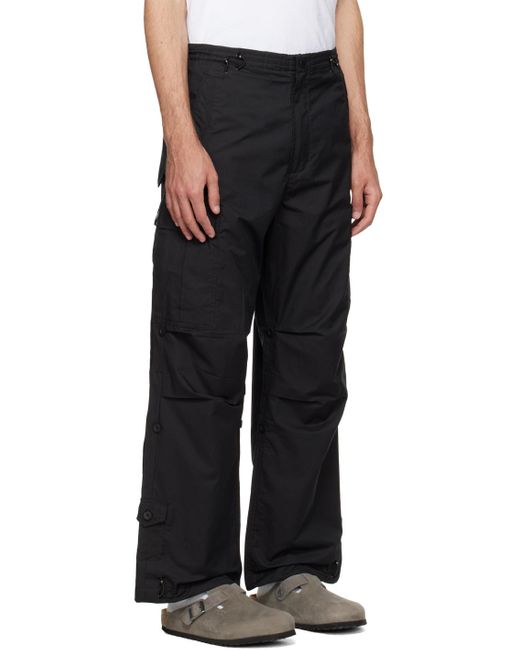 Pantalon cargo noir à cordons snocord® Maharishi pour homme en coloris Black