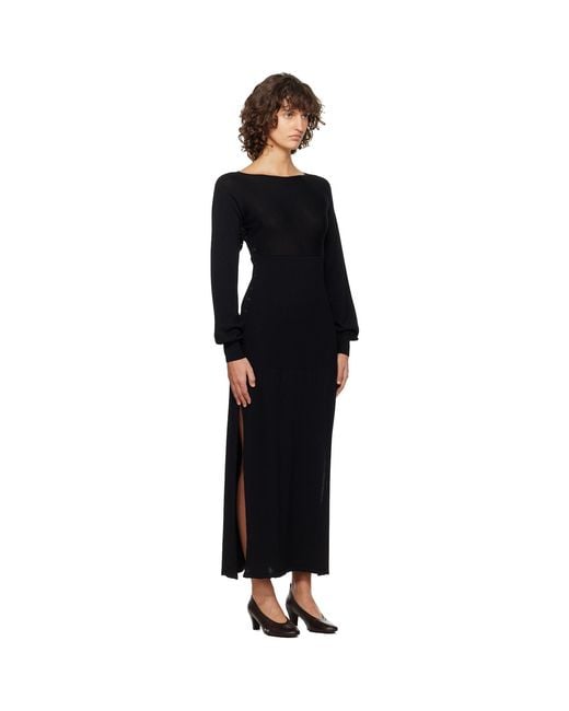 Paloma Wool Black Fa Midi Dress