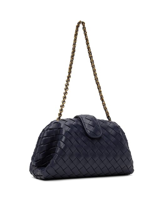 Bottega Veneta Blue Teen Lauren 1980 Chain Clutch
