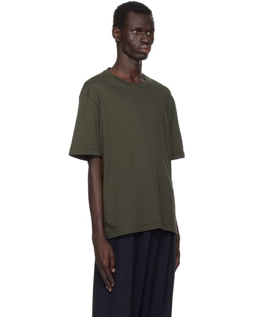 The Row Black Khaki Errigal T-Shirt for men