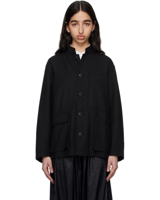 Snow Peak Black Hybrid Wool Utility Jacket