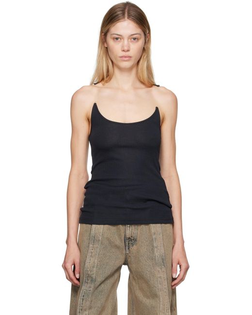 Y. Project Black Invisible Strap Tank Top