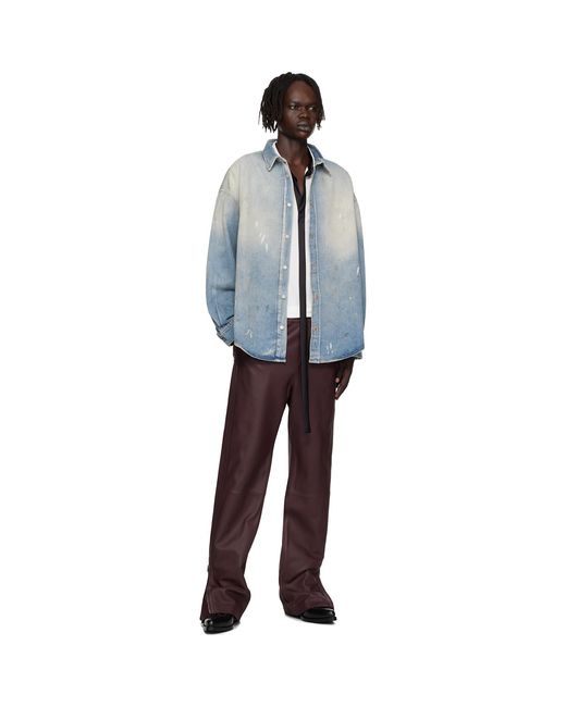 Acne Black Button-Up Denim Shirt for men