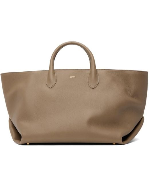 Khaite Black Taupe Medium Amelia Tote