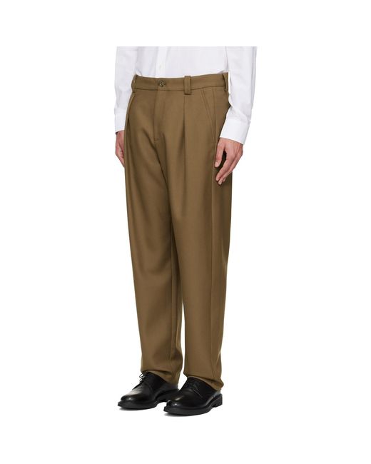 A.P.C. Natural Tan Renato Trousers for men