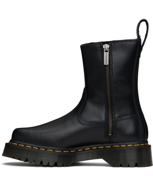 Dr. Martens Black Amaaya Lo Leather Boots