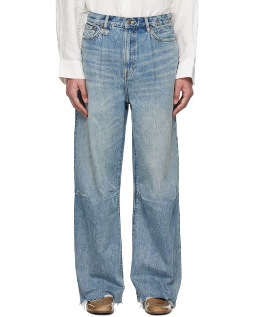 メンズ R13 ブルー Wayne Articulated Knee ジーンズ Blue