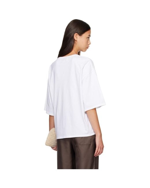 Loulou de Saison White Osis Lds Oversized T-Shirt