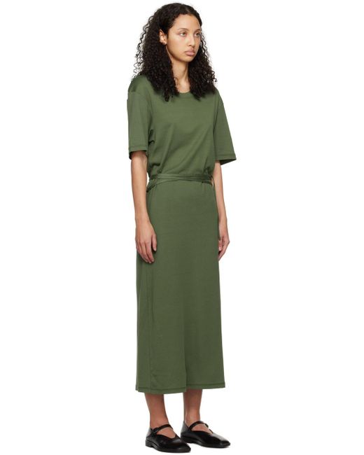Lemaire Green Belted Midi Dress