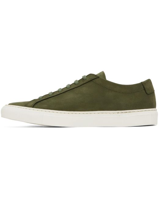 Common Projects Black Khaki Achilles Sneakers for men