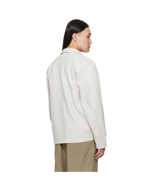 Veilance White Off- Mionn Softshell Overshirt for men