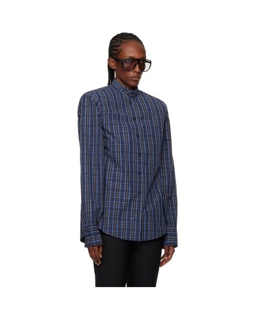 Mugler Blue Power Shirt