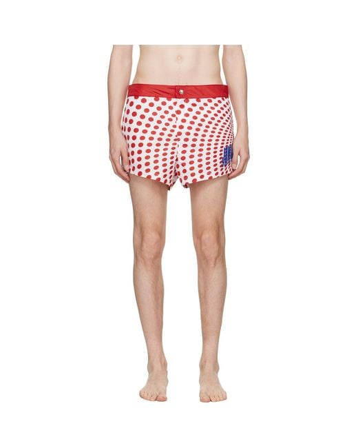 Jean Paul Gaultier Pink 'The Polka-Dot Swimming' Shorts for men