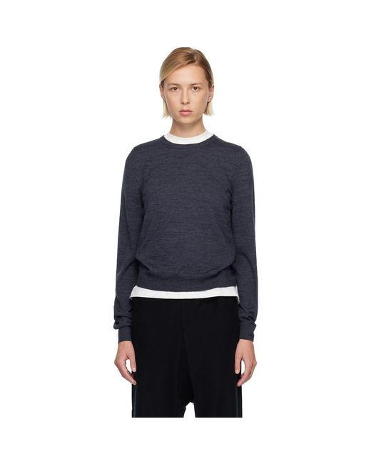 Maison Margiela Blue Wool Sweater