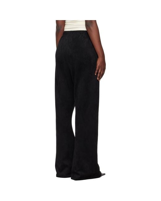 Fear Of God Black Holiday Faux-Suede Fleece Flare Lounge Pants