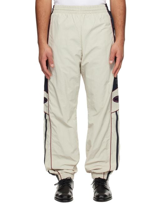 Martine Rose Natural Hockey Track Pants for men