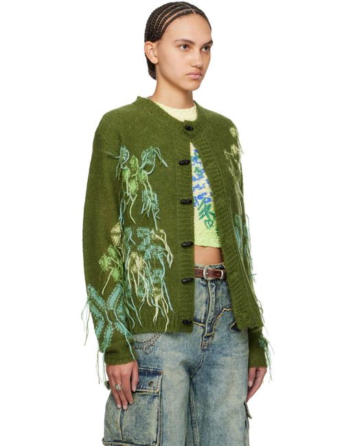 ANDERSSON BELL Green Macaron Cardigan