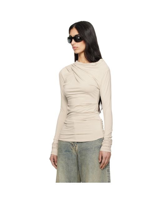 Entire studios Multicolor Off- Drape Top