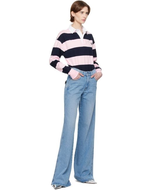 【関税込み】Coperni ネイビー&ピンク ボーダー ボディスーツ Coperni ネイビー&ピンク ボーダー ボディスーツ ブルー | Lyst