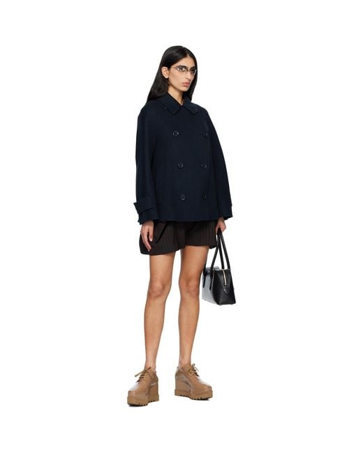 Stella McCartney Black Limited Edition Elyse Monochrome Platform Derbys