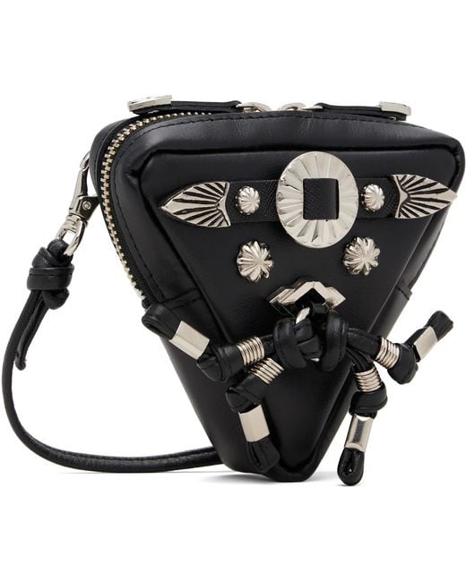Toga Black Triangle Shoulder Bag