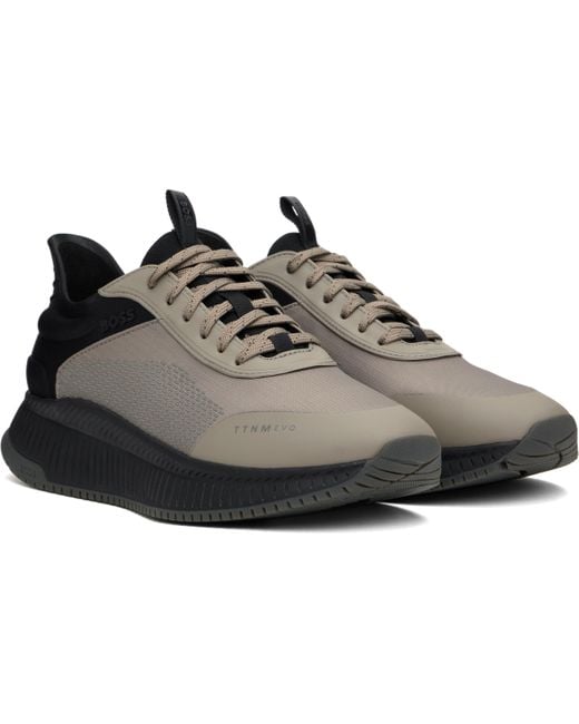 Boss Black Khaki & 'Ttnm Evo' Sneakers for men