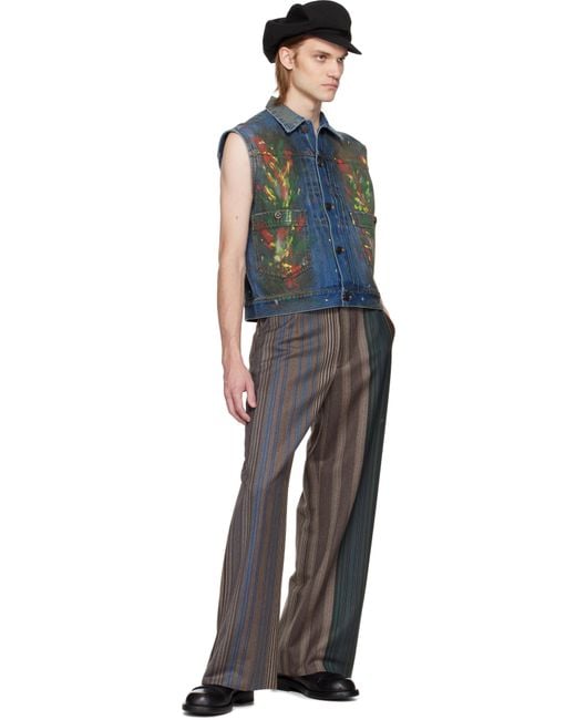 Vivienne Westwood Blue Marlene Denim Vest for men