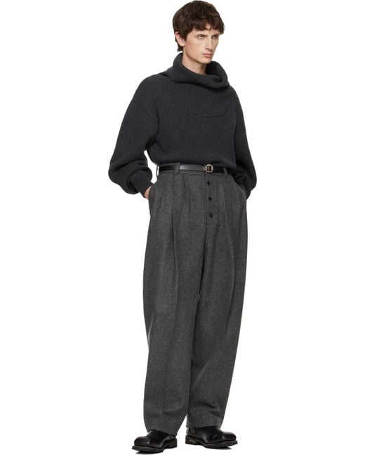 Jacquemus Black 'The Fernando' Trousers for men