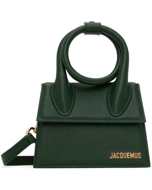 Jacquemus Green 'le Chiquito Noeud Boucle' Bag