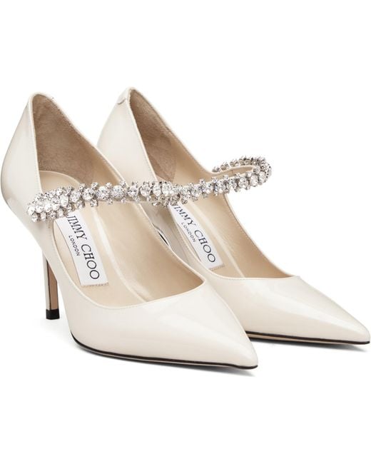 Jimmy Choo Black Off- Bing Pump 85 Heels