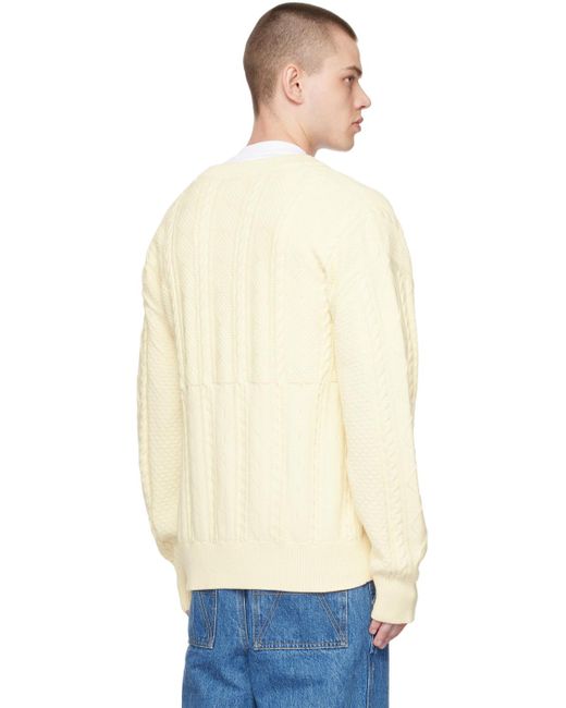 Axel Arigato Natural Off-white Alpha Cardigan for men