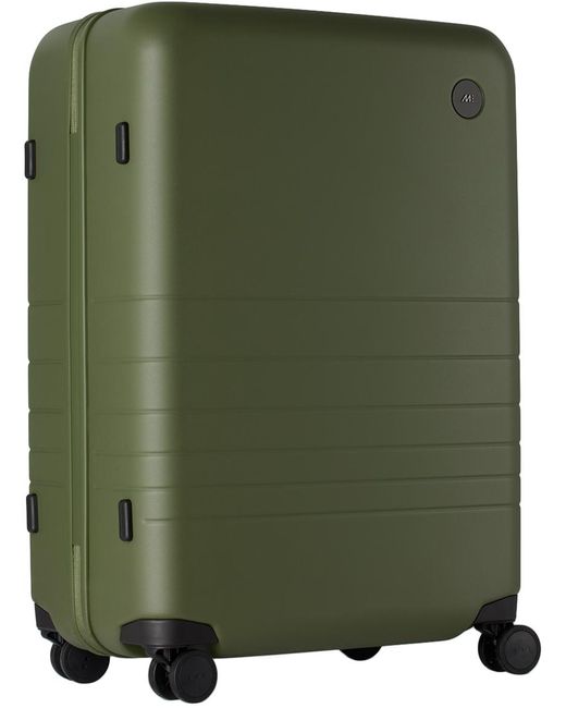 Monos Green Medium Check-in Suitcase for men