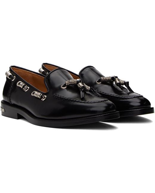 Toga Virilis Black Polished Loafers for men