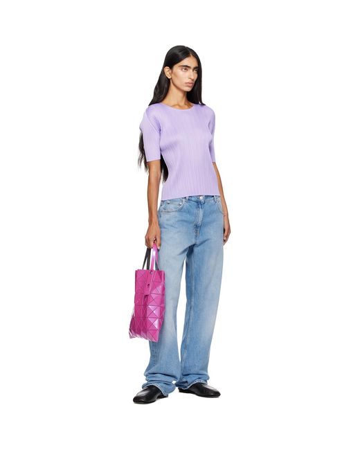 Issey Miyake Purple Lucent One-Tone Tote